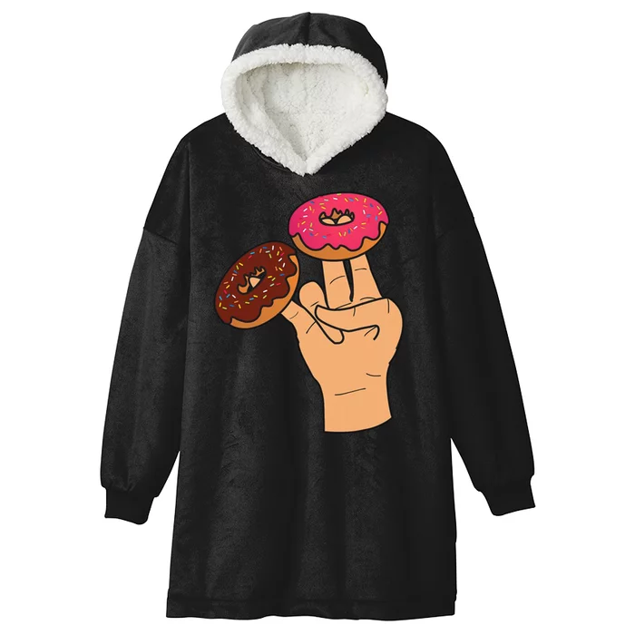 2 In The Pink 1 In The Stink Dirty Humor Donut Hooded Wearable Blanket