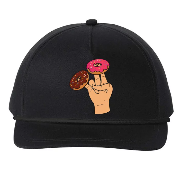 2 In The Pink 1 In The Stink Dirty Humor Donut Snapback Five-Panel Rope Hat