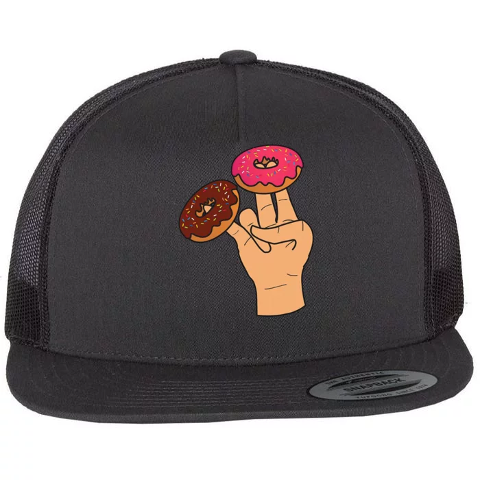 2 In The Pink 1 In The Stink Dirty Humor Donut Flat Bill Trucker Hat