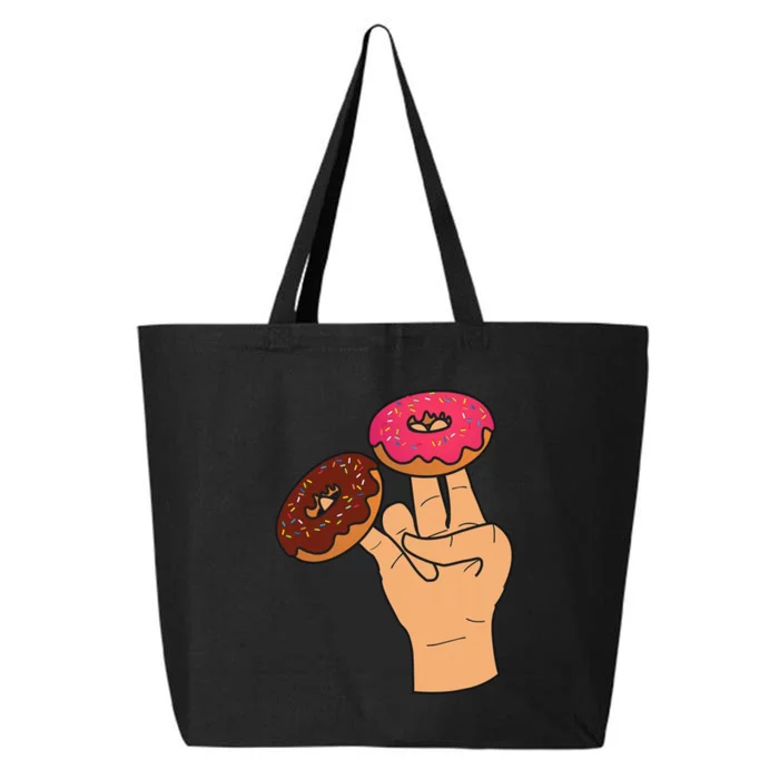 2 In The Pink 1 In The Stink Dirty Humor Donut 25L Jumbo Tote