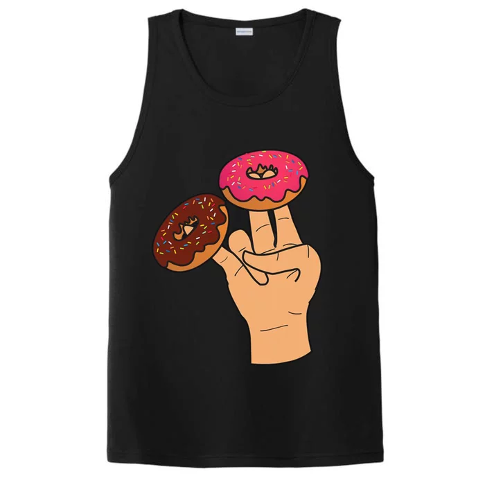 2 In The Pink 1 In The Stink Dirty Humor Donut Performance Tank