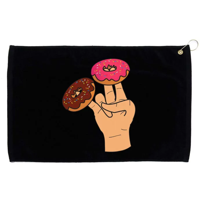 2 In The Pink 1 In The Stink Dirty Humor Donut Grommeted Golf Towel