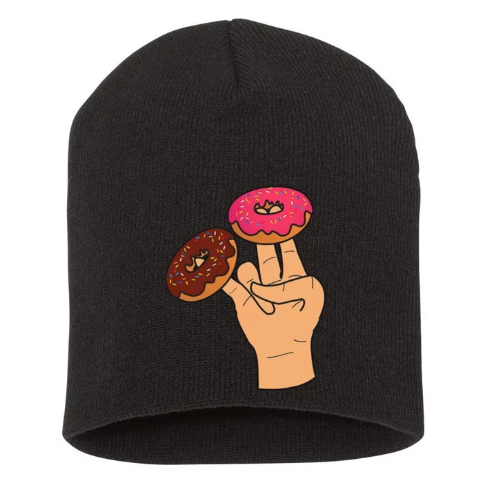 2 In The Pink 1 In The Stink Dirty Humor Donut Short Acrylic Beanie