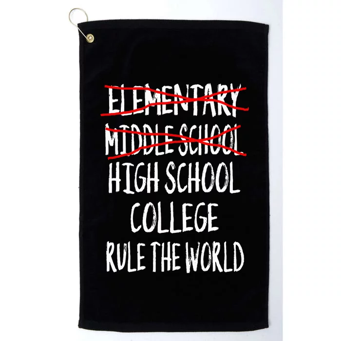 2024 Junior High Graduation Funny Middle School Graduation Platinum Collection Golf Towel