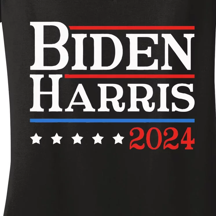 2024 Kamala Harris Joe Biden Women's V-Neck T-Shirt