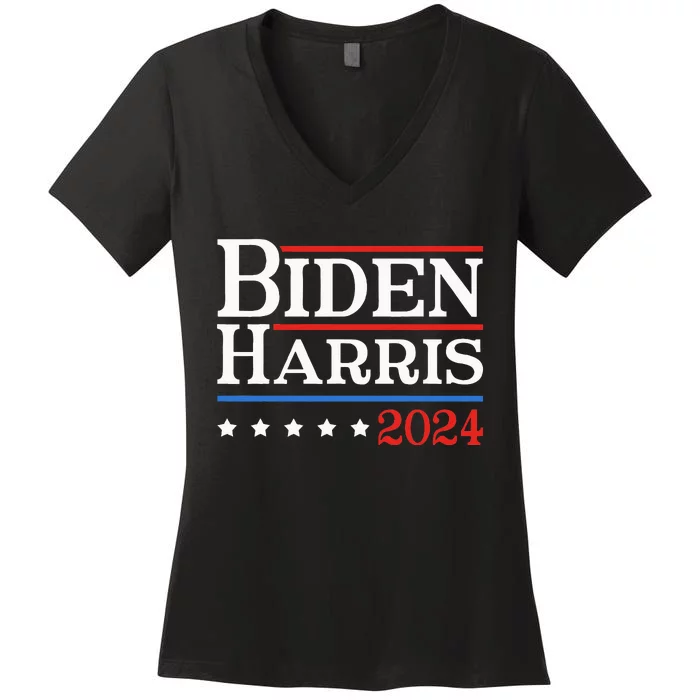 2024 Kamala Harris Joe Biden Women's V-Neck T-Shirt