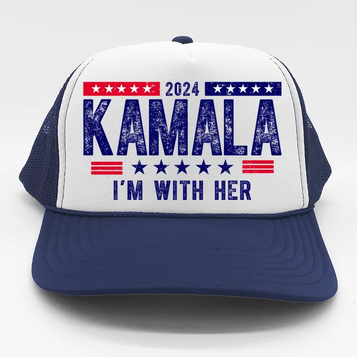 2024 Kamala Im With Her Vintage Election Trucker Hat