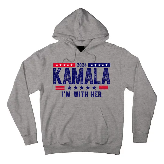 2024 Kamala Im With Her Vintage Election Tall Hoodie