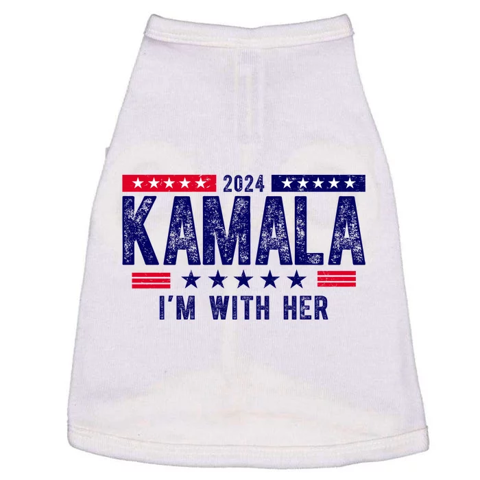 2024 Kamala Im With Her Vintage Election Doggie Tank