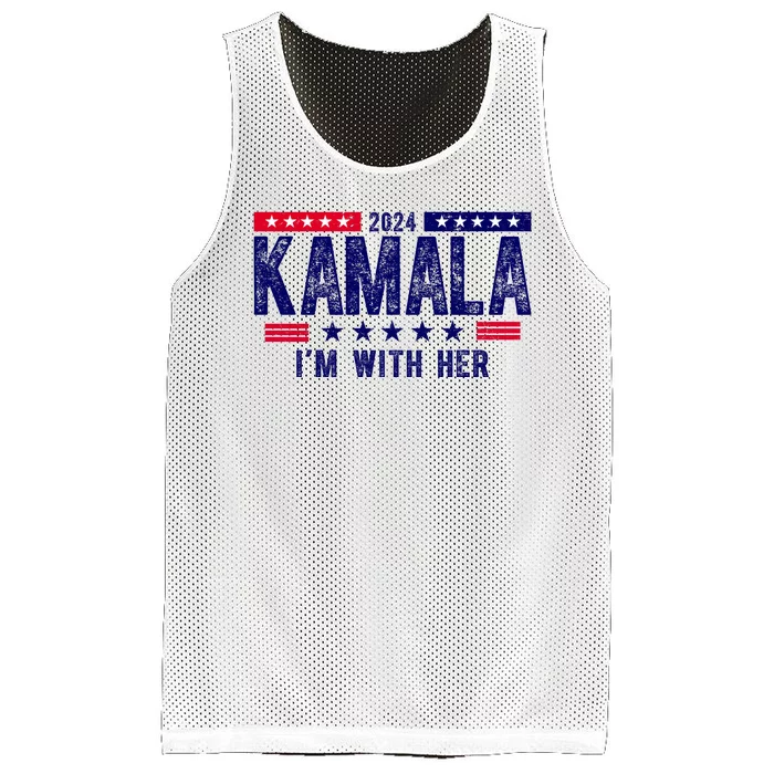 2024 Kamala Im With Her Vintage Election Mesh Reversible Basketball Jersey Tank