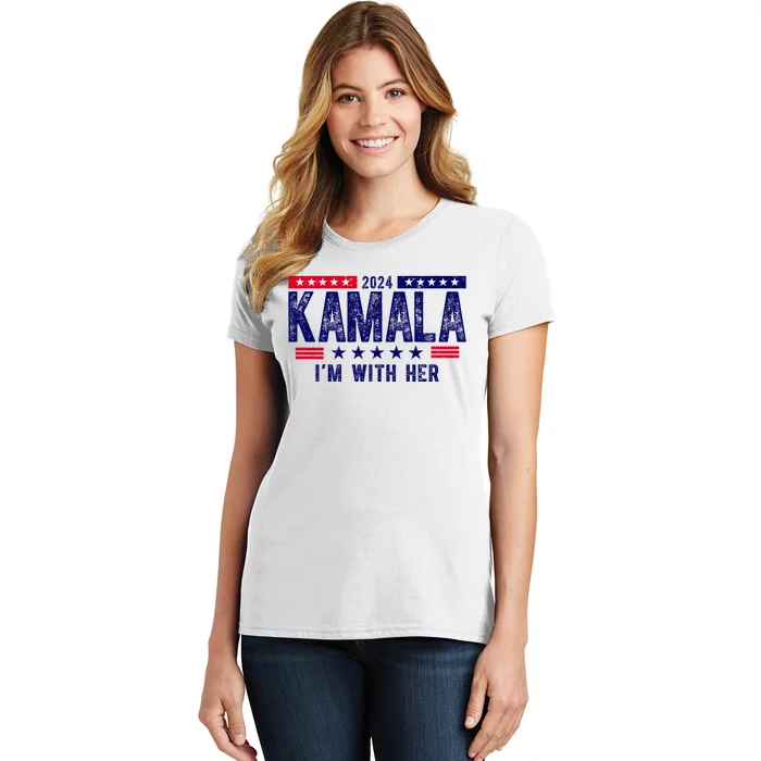 2024 Kamala Im With Her Vintage Election Women's T-Shirt