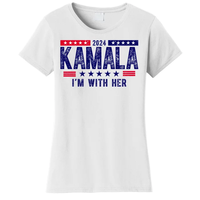 2024 Kamala Im With Her Vintage Election Women's T-Shirt