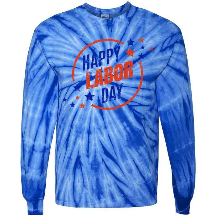 2020 Labor Day For All U S Workers Happy Labor Day Gift Cool Gift Tie-Dye Long Sleeve Shirt