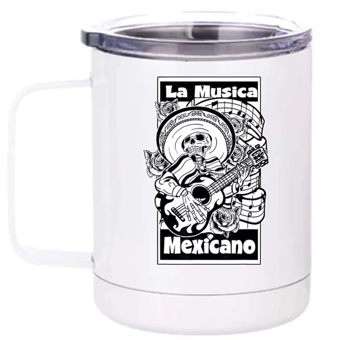 23 LA MUSICA MEXICANO FRONT Front & Back 12oz Stainless Steel Tumbler Cup