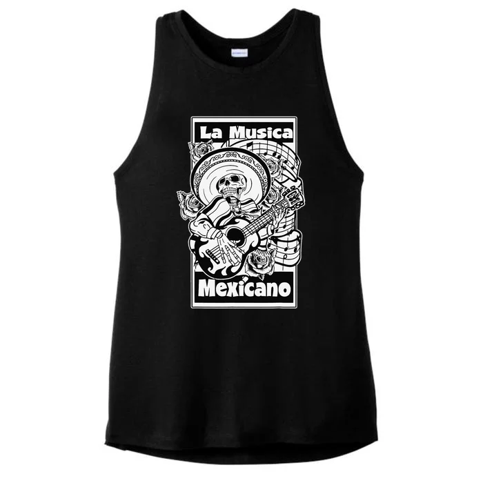 23 LA MUSICA MEXICANO Ladies Tri-Blend Wicking Tank