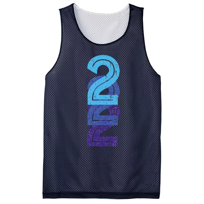 2 Lucky Number 2nd Year Birthday Age Sports Team Mesh Reversible Basketball Jersey Tank