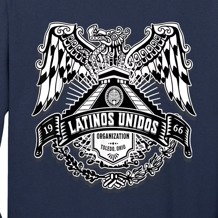 23 Latinos Unidos Eagle Temple Long Sleeve Shirt