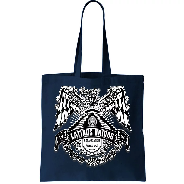 23 Latinos Unidos Eagle Temple Tote Bag