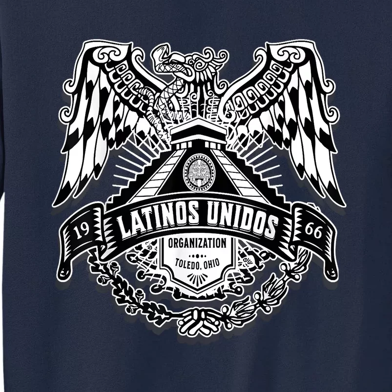 23 Latinos Unidos Eagle Temple Tall Sweatshirt