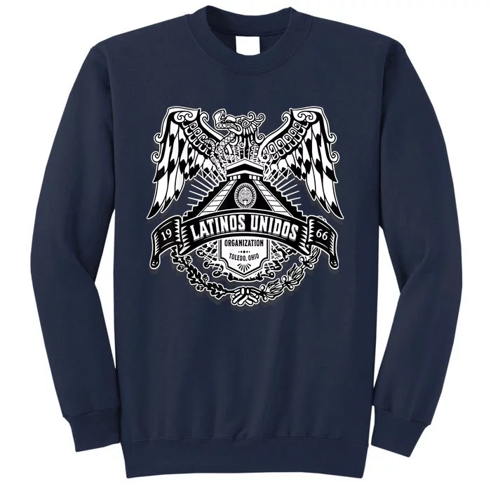 23 Latinos Unidos Eagle Temple Tall Sweatshirt