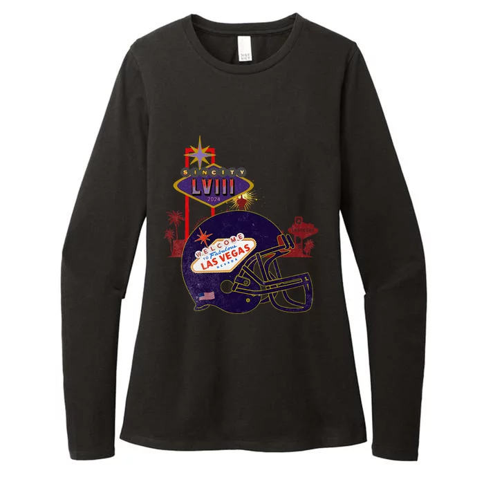 2024 Las Vegas Football Party Super Fun Game Womens CVC Long Sleeve Shirt