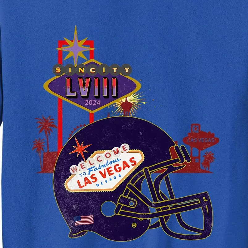 2024 Las Vegas Football Party Super Fun Game Tall Sweatshirt