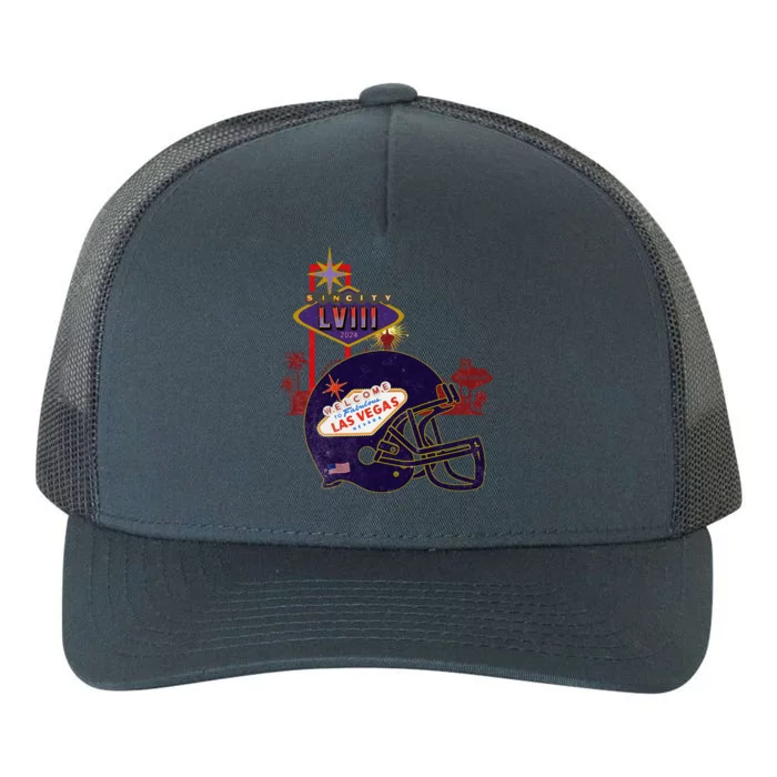 2024 Las Vegas Football Party Super Fun Game Yupoong Adult 5-Panel Trucker Hat