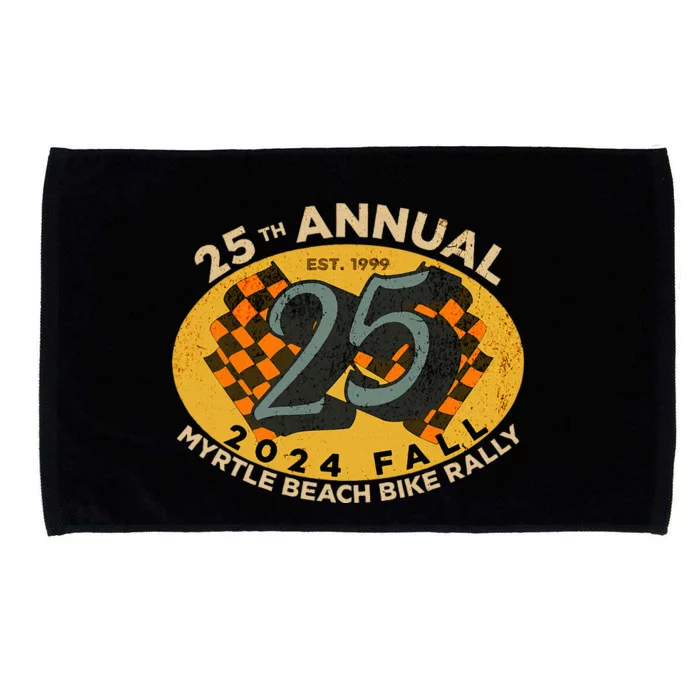 2024 Myrtle Beach Bike Rally Fall 25th Annual Microfiber Hand Towel