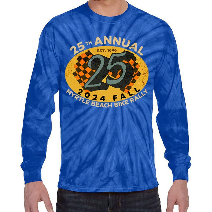 2024 Myrtle Beach Bike Rally Fall 25th Annual Tie-Dye Long Sleeve Shirt