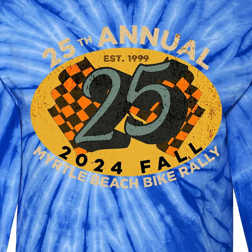 2024 Myrtle Beach Bike Rally Fall 25th Annual Tie-Dye Long Sleeve Shirt