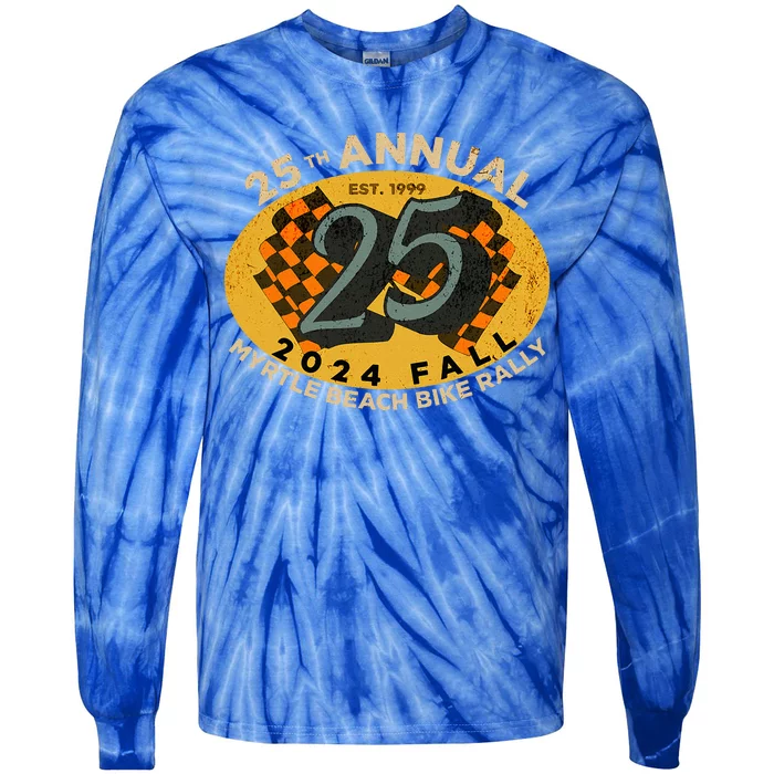 2024 Myrtle Beach Bike Rally Fall 25th Annual Tie-Dye Long Sleeve Shirt