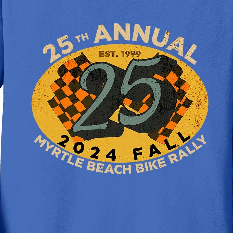 2024 Myrtle Beach Bike Rally Fall 25th Annual Kids Long Sleeve Shirt