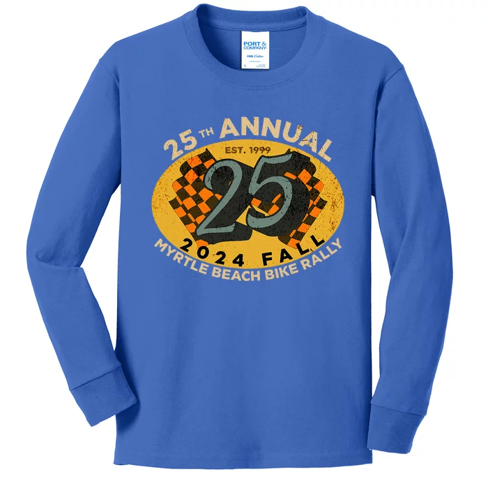 2024 Myrtle Beach Bike Rally Fall 25th Annual Kids Long Sleeve Shirt