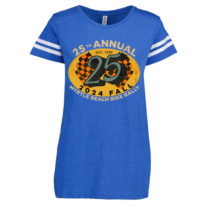 2024 Myrtle Beach Bike Rally Fall 25th Annual Enza Ladies Jersey Football T-Shirt