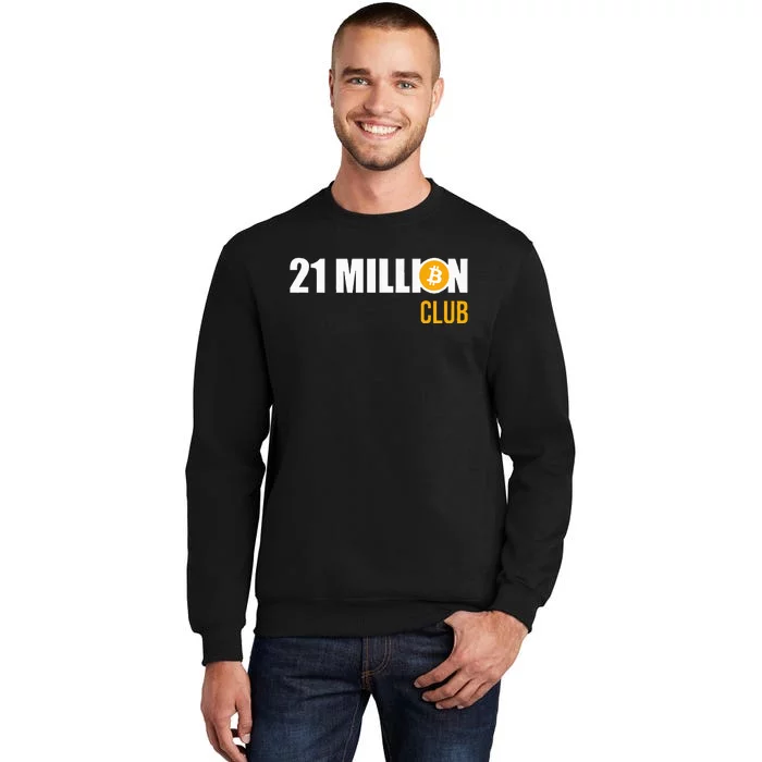 21 Million Bitcoin Crypto Million Club Hodl Btc Sweatshirt