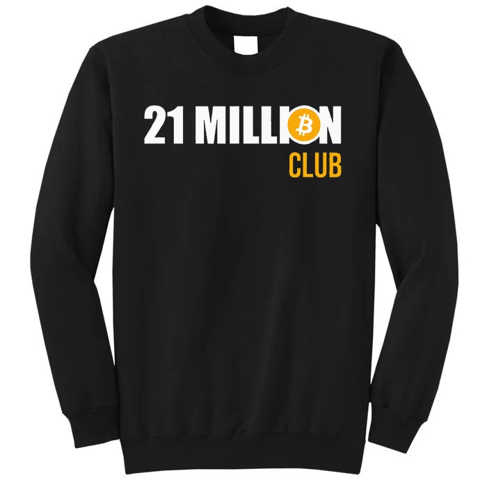 21 Million Bitcoin Crypto Million Club Hodl Btc Sweatshirt