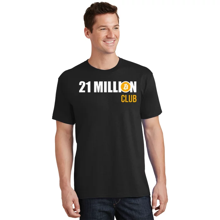 21 Million Bitcoin Crypto Million Club Hodl Btc T-Shirt