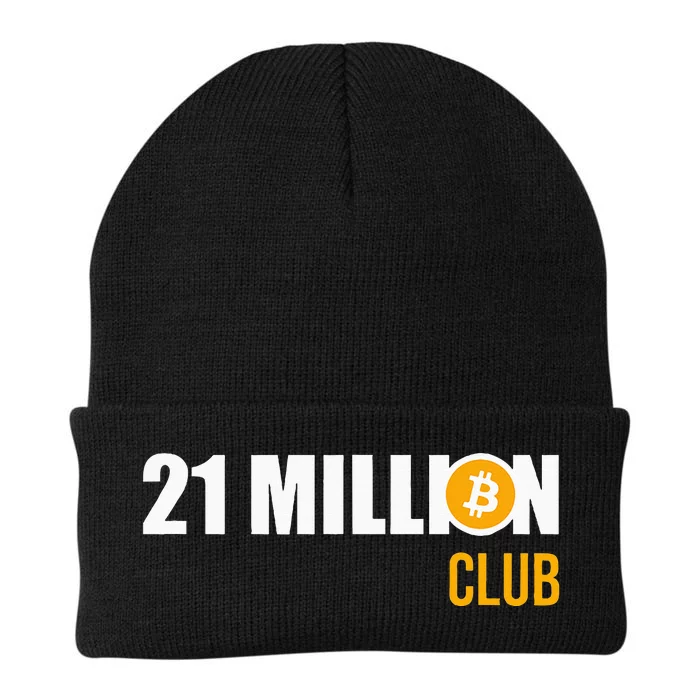 21 Million Bitcoin Crypto Million Club Hodl Btc Knit Cap Winter Beanie