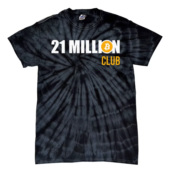 21 Million Bitcoin Crypto Million Club Hodl Btc Tie-Dye T-Shirt