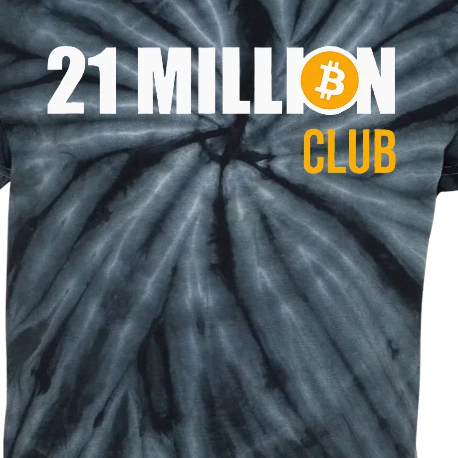 21 Million Bitcoin Crypto Million Club Hodl Btc Kids Tie-Dye T-Shirt