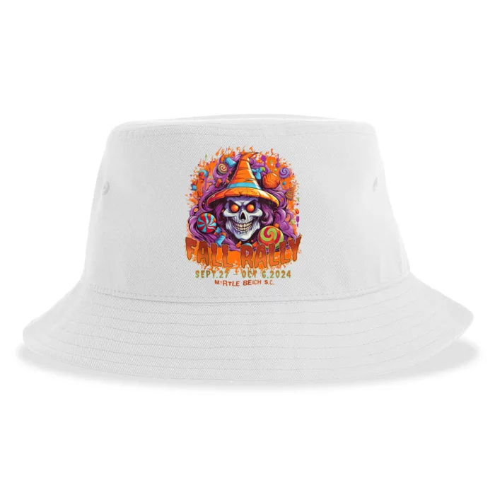 2024 Myrtle Beach Bike Rally Fall Rally Front Art Sustainable Bucket Hat