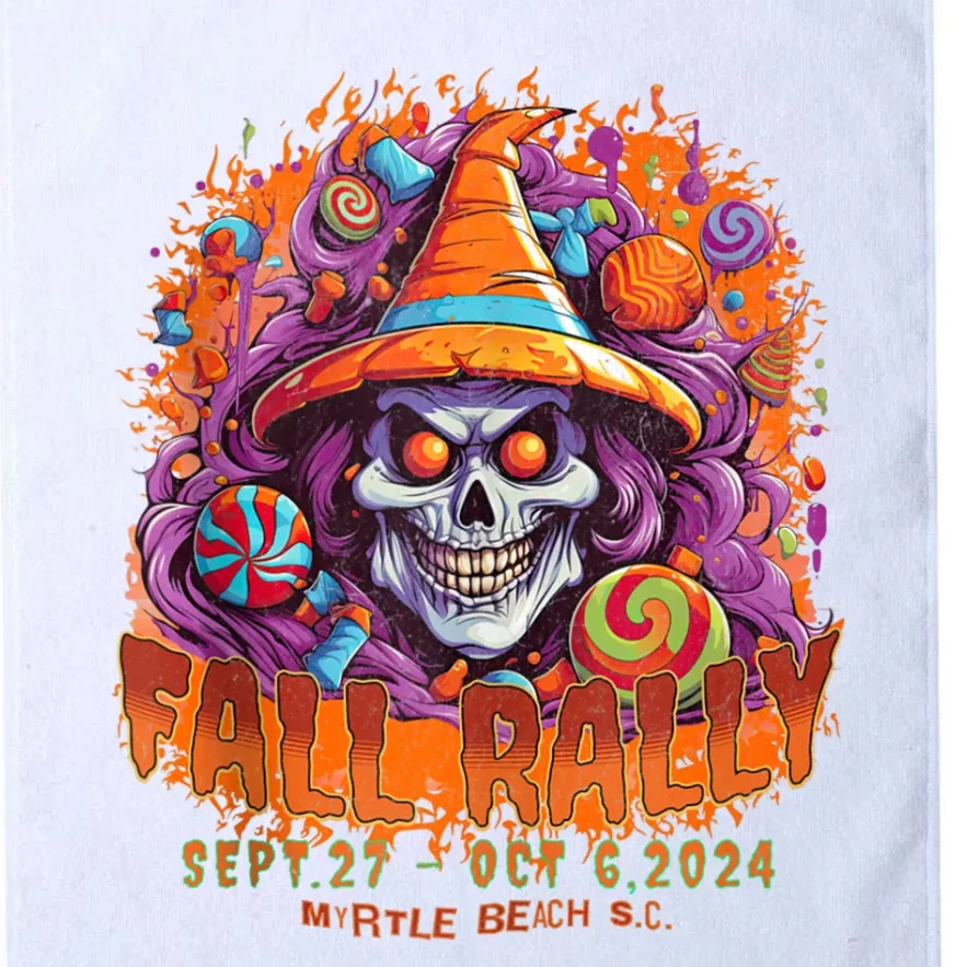 2024 Myrtle Beach Bike Rally Fall Rally Front Art Platinum Collection Golf Towel