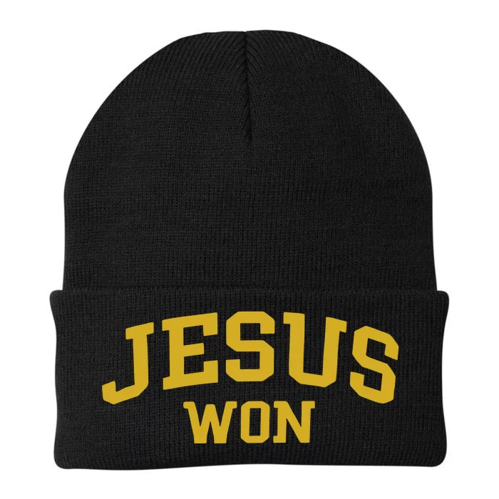 2024 Milwaukee Brewers Jesus Won Knit Cap Winter Beanie