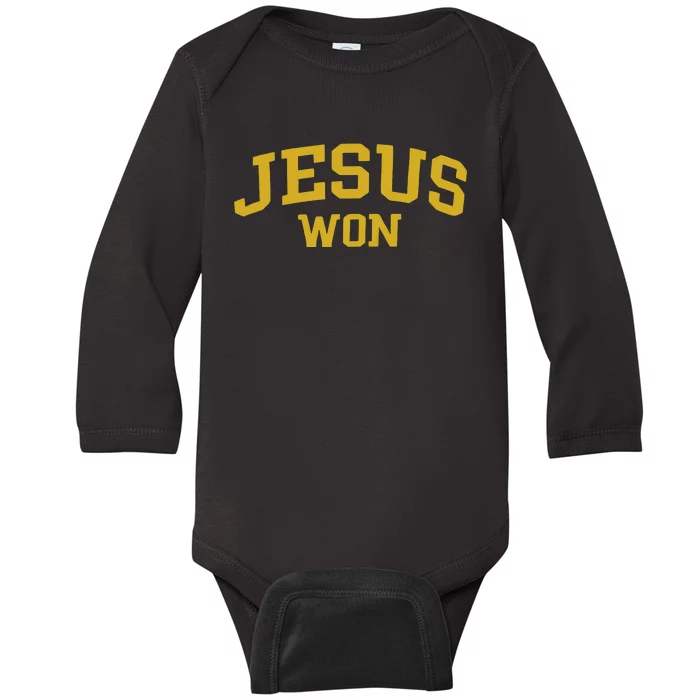 2024 Milwaukee Brewers Jesus Won Baby Long Sleeve Bodysuit