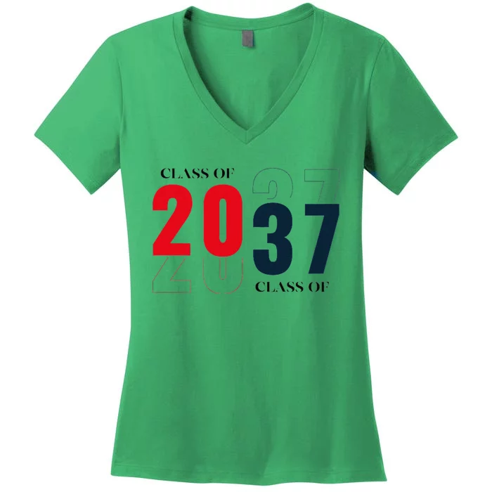 2037 Milestone Historic Event Women's V-Neck T-Shirt