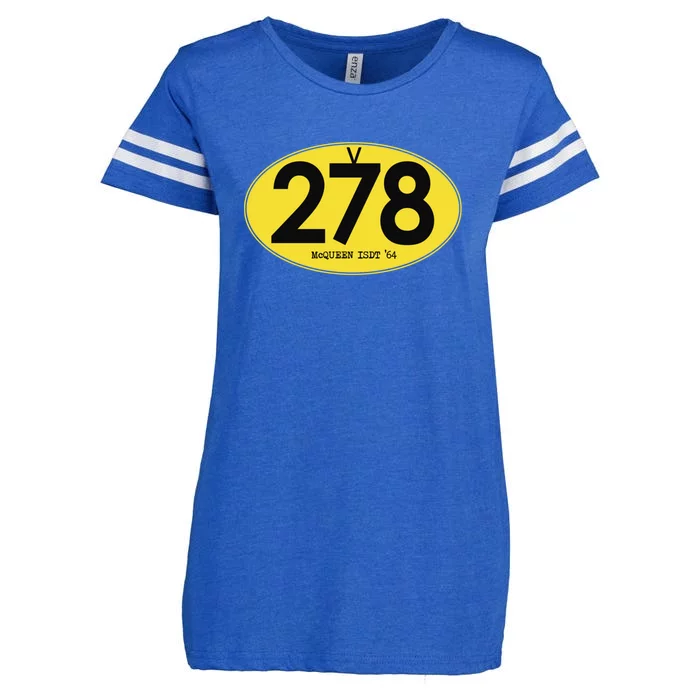 278 Mcqueen Isdt 1964 Enza Ladies Jersey Football T-Shirt