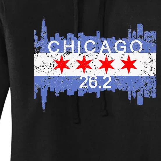 26.2 Mile Marathon Runnerchicago Running Women's Pullover Hoodie