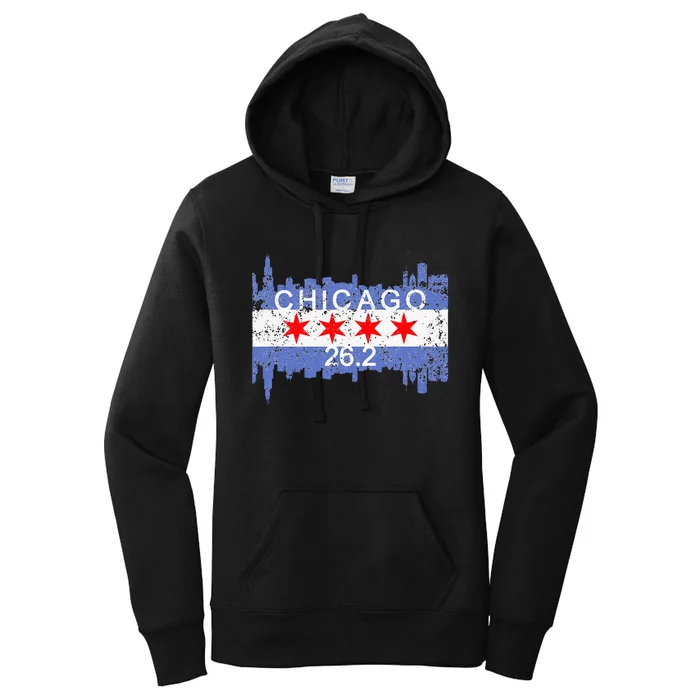 26.2 Mile Marathon Runnerchicago Running Women's Pullover Hoodie