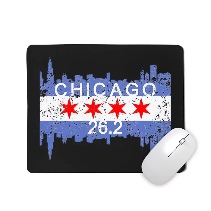 26.2 Mile Marathon Runnerchicago Running Mousepad