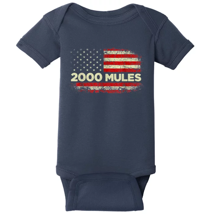 2000 Mules, Pro Trump 2024 Baby Bodysuit